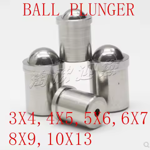 10PCS 5PCS M3 M4 M5 M6 M8 Smooth body step Stainless Steel Ball Plunger Push Fit Ball Spring Plunger