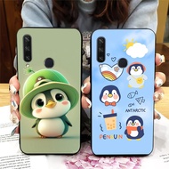 Huawei y6p / huawei y6p 2020 case with penguin print