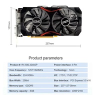 RX580 8G GDDR5 RX580 8G GDDR5 GTX 1060 6GB Gaming Video Card GDDR5 192Bit Desktop Computer Graphics Cards HD+VGA Placa De Video GT730 GT610 GT210 RX580 GTX650