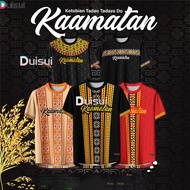 【FREE CUSTOMIZATION】Baju Kemeja KAAMATAN Print Corak Etnik Borneo Baju Kaamatan Berkolar Butang Depa