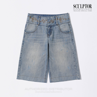 SCULPTOR® กางเกงยีนส์ Vine Half Denim Pants