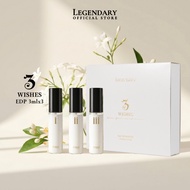 Legendary® 3 Wishes Eau de Parfum EDP Discovery Set (3ml x 3) | Travel Kit Perfume Gift Set | 100% A