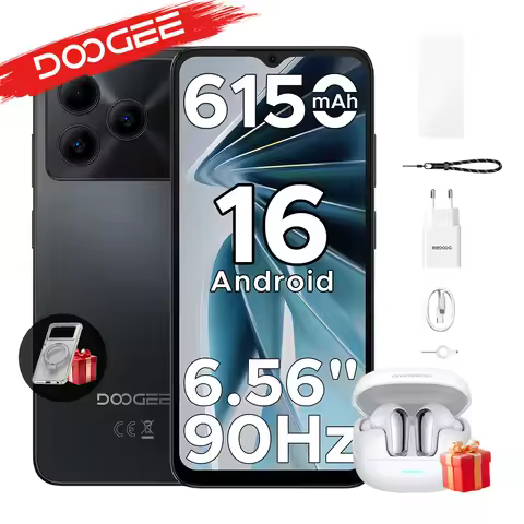 DOOGEE Note 56 VIP Edition Latest Android 16 smartphone 16 6.56" 6150mAh battery 24GB RAM (3+21) 64G