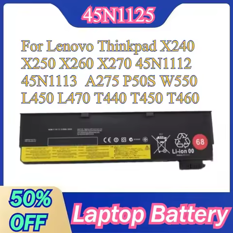 45N1125 High-Quality Battery for Lenovo Thinkpad X240 X250 X260 X270 45N1112 45N1113 A275 P50S W550 