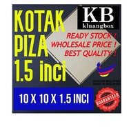 (COD 022)100pcs 10x10x1.5inch Pizza Box Kotak Piza Food Box Kotak Makanan Shipping Delivery Storage 