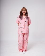 PAUL FRANK ชุดนอน WOMENS GLOBE TROTTERS SS PANTS SET