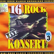 CD Lagu - 16 Rock Live Konsert Vol.3 (Audio CD)