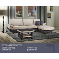 L shape Sofa 3 seater A318-L & coffee table A133
