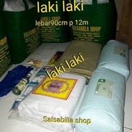 kain kafan pria /ikhwan kain kafan lengkap 1set lebar 90cm panjang12mt