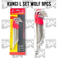 Wolf Hex Ball Key Set 9Pcs Long Wolf L Key Set