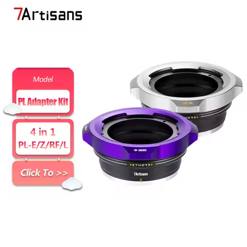 7artisans THOR PL Mount Adapter Kit for PL-mount Lens Adapte to E Z RF L Mount Camera Photography Ad