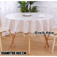Round Transparent Tablecloth 140cm 150cm 180cm / Round Clear Table Cloth 140cm 150cm 180cm