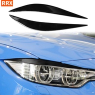 Car Headlight Eyebrows Eyelid Piano Black Sticker For BMW F32/F33/F36 4 Series F80 M3 F82/F83 M4 Glo