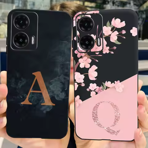 For Motorola Moto G35 5G Case Stylish Couple Letters Cover Soft TPU Shockproof Phone Case For Motoro
