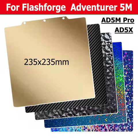 AD5M AD5X Magnetic PEI Plate For Flashforge Adventurer 5M Pro Build Plate Spring Steel Sheet for Adv