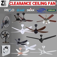 [ CEILING FAN CLEARANCE SALE ] ALPHA DEKA REZO ELMARK PRIMA VENTI AVILL SIBERAIR NOBLE EXIS ELISE KR