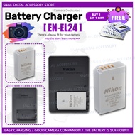 FOR Nikon  EN-EL24 battery EL24 charger MH-31charger Nikon 1 J5 camera  mirrorless digital camera Ne