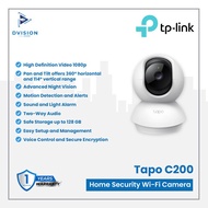 TP-LINK Tapo C200 Pan/Tilt Home Security WiFi Camera CCTV tplink C-200