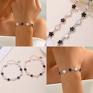 Bracelet Alloy Clover Leaf & FlowerDesign