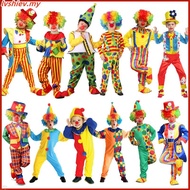 Big Top Fun Rainbow Circus Clown Girl Costume Tutu Dress Child Kids 4-6Y 6-8Y 8-10Y Halloween Party 