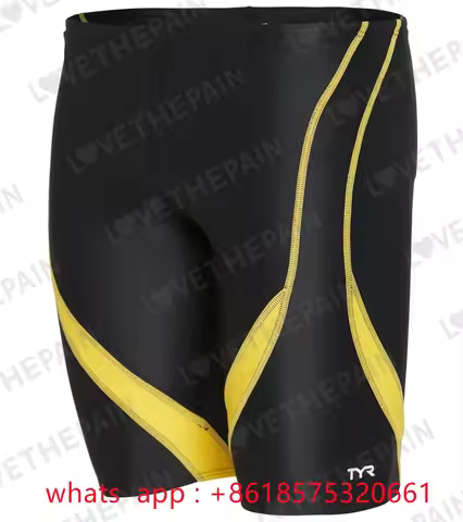Tyr Men's Alliance Splice Jammer Swimsuit Swimwear Training Swim Shorts Trunks Beach Tight Swimming 