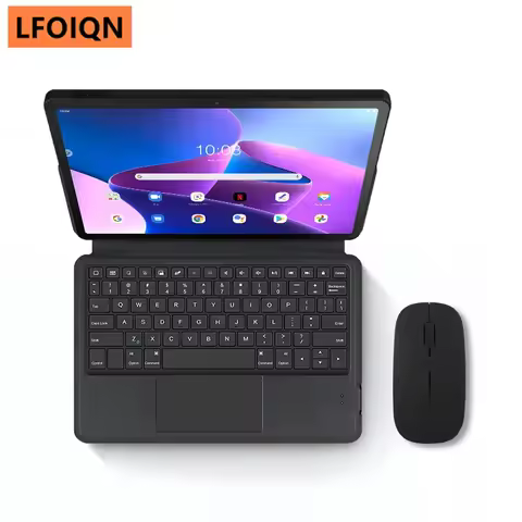 Keyboard Case For Lenovo Tab M10 Plus 3rd Gen 10.6" TB-125FU 128FU Tablet TouchPad Keyboard Case M10