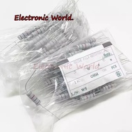 10pcs 3W 5% Wire Wound Resistor Fuse Winding Resistance 0.1R 0.1 0.15 0.22 0.33 0.47 0.5 1 2.2 4.7 6