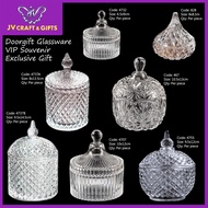 Doorgift Kaca Glassware | Candle Jar | Doorgift VIP kahwin | Exclusive Gift | Balang Bekas Kaca | 467 4737 4707 4755