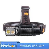 Wurkkos HD15ไฟหน้า2A ชาร์จ18650ไฟหน้า2000lm LED Dual LH351D SST20 USB Reverse Charge Magnetic Tail Camp Light COD