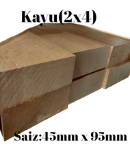 95mm x 45mm Furniture Wood White Meranti / Kayu Perabot Ketam Meranti Putih 45mm ( 2 x 4)
