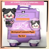 Sanrio Paper Doll House Kuromi Squishy Paper Doll Luggage House Paper Doll House Book DIY Educationa
