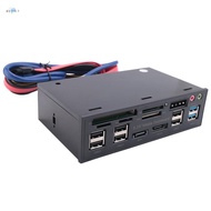 5.25 Inch Usb 3.0 Front Panel Pc Usb 3.0/2.0 Hub E-  Audio Multi Card Reader for Computer Case Optic