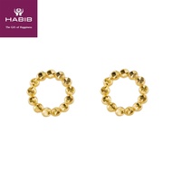 HABIB Oro Italia Bryna Yellow Gold Earring, 916 Gold