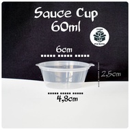 (50 pieces) Sauce Cup 60ml 60 ML Thinwall Cup/ Mayonnaise Sauce Container/