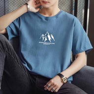 polyester t shirt for man short sleeve summer plus size M-4XL baju t shirt lelaki