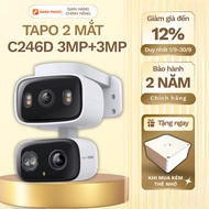TPLink Tapo C246D Binocular Wifi Camera 360 Degree Rotation, Voice Call, Smart Warning, LED Night Li