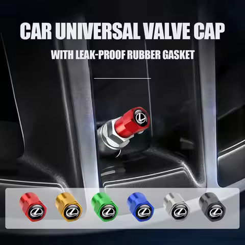 4Pcs Car Wheel Tire Air Valve Caps Stem Covers Exterior Accessories For Lexus LS LC IS350 ES300h ES3