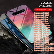 For Samsung J7 Plus J7 Pro J5 Pro J3 Pro J2 Pro J4 Plus J6 Plus J7 Prime J5 Prime J8 J6 J4 2018 J7 2016 J5 2016 Case Star Space Bumper Tempered Glass Protective Slim Phone Case