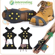 INTERESTING Ice Claw, Anti-Slip 10 Teeth Ice Gripper Spike, Spike Universal Shoes Crampons For Shoes