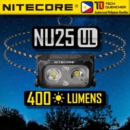 Popular Discounts Nitecore NU25 UL Headlamp 400 Lumens - USB-C Rechargeable 650mAh Battery - Spotlig