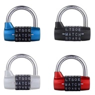 Gym Locker Letter Word 5 Digit Combination Lock Safety Padlock Sport W3JD