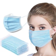 【Ship from MALAYSIA】10pcs Face mask Adult Disposable 3Ply Masker Melt blown cloth Non-woven Fiber Fa
