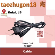Power Cord 2 Pin AC 220V Cable Wire Use for Radio Power Adapter TV