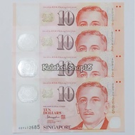 Koleksi Uang Asing Singapura Pecahan 10 Dolar Polymer