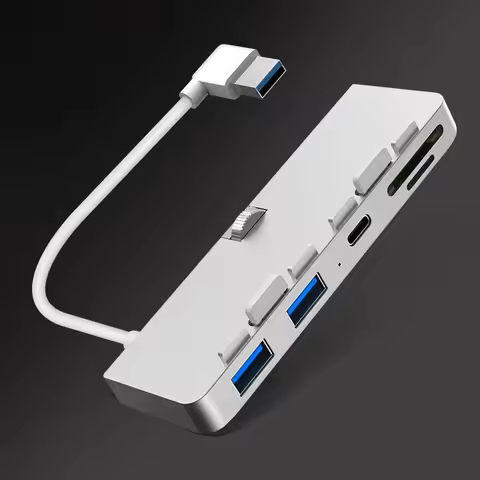 Alloy Data Transmission Multiport Adapter Slim Unibody Computer Expansion Dock USB 3.0 HUB Splitter 