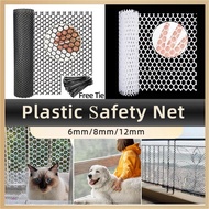 Plastic Jaring Pagar 0.5m/1m /1.5m/2m Plastic Safety Net Cat Netting Balcony Protection Net Kucing P