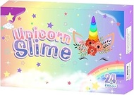 Advent Calendar 2023 for Kids Blind box Children's birthday gift Unicorn Slime Bubble Glue 24 days holiday gifts, pink