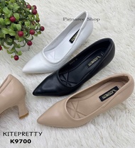 KITEPRETTY รุ่น K9700 รองเท้าคัชชูทำงาน หนังนิ่ม ส้นสูง 2 นิ้ว ปลายแหลม Size 35-40