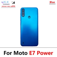 ฝาครอบปลอกหุ้มช่องหลังฝาหลัง1ชิ้นอะไหล่สำหรับ Motorola Moto E6 Plus E6S G 5G G60 G50 G20 E7