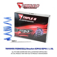 TOYOTA TERCELL/Starlet  EP82/EP91  1.5L - Triple S Lowering Sport Spring